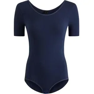 bonprix Halbarm-Body mit Baumwolleblau 48Damen