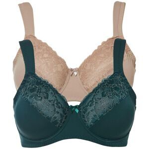 bonprix Minimizer-BH mit gepolsterten Trägern (2er Pack)grün 80Damen