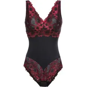 bonprix Body ohne Bügel mit floraler Spitzeschwarz 40Damen