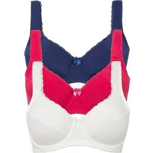 bonprix BH mit Bügel mit weicher Bio-Baumwolle (3er Pack)lila 100Damen