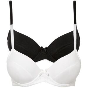 bonprix Push-up-BH mit Bügel mit Bio-Baumwolle (2er Pack)schwarz 75Damen