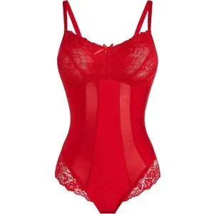 bonprix Medium Shape Body mit Spitzerot 38Damen