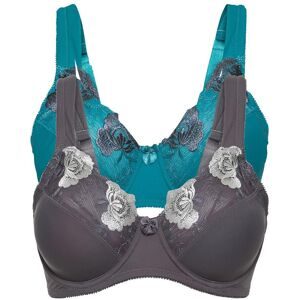 bonprix Minimizer-BH mit gepolsterten Trägern (2er Pack)petrol 105Damen