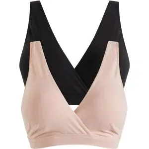 bonprix Still-BH ohne Bügel mit Bio-Baumwolle (2er Pack)schwarz 40Damen