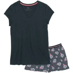 bonprix Shorty aus reiner Baumwolleblau 40Damen