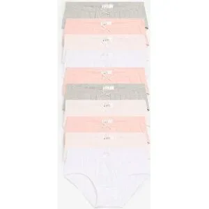 bonprix Hipster mit weicher Baumwolle (10er Pack)rosa 128Mädchen