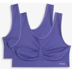 bonprix Feel Comfort Seamless Bustier (2er Pack)blau 5Damen