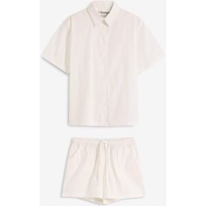 bonprix Gewebter Shorty aus reiner Baumwolleweiß 48Damen