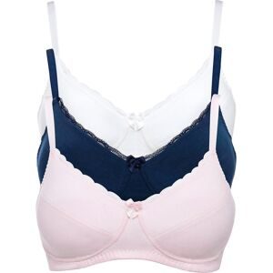 bonprix BH ohne Bügel mit Baumwolle (3er Pack)rosa 100Damen