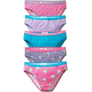 bonprix Slip mit weicher Baumwolle (5er Pack)blau 140Mädchen