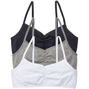 bonprix Bustier mit weicher Bio-Baumwolle (3er Pack)weiß 140Mädchen