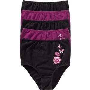 bonprix Highwaist Slip mit Baumwolle (5er Pack)schwarz 52Damen