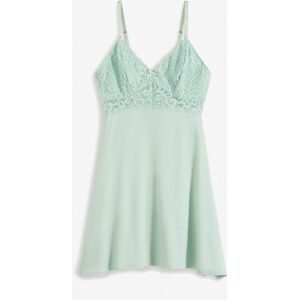 bonprix Negligé aus softem Viskose-Mixgrün 36Damen