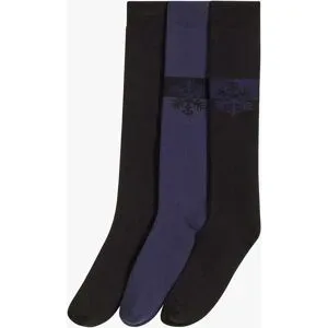 bonprix Thermo Kniestrümpfe mit weichem Innenfrottee mit Bio-Baumwolle (3er Pack)schwarz 43false