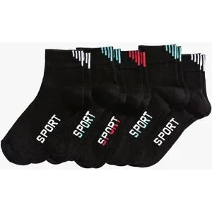 bonprix Sportsocken mit Bio-Baumwolle (5er Pack)schwarz 39false