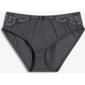 bonprix Maxislip mit zarter Spitzegrau 36Damen