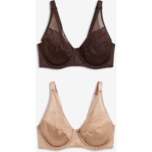 bonprix Bügel-BH mit Glanzeffekt (2er Pack)braun 90Damen