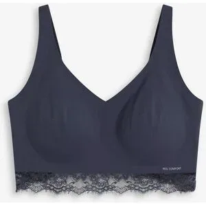 bonprix Wattiertes Feel Comfort  Seamless Braletteblau 36Damen