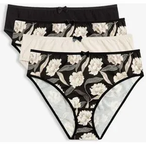 bonprix Slip mit weicher Baumwolle (4er Pack)weiß 56Damen