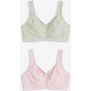 bonprix BH ohne Bügel mit Bio-Baumwolle (2er Pack)lila 85Damen