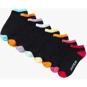 bonprix Sneaker Socken Wochentage (8er Pack) mit Bio-Baumwolleschwarz 35false