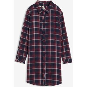 bonprix Nachthemd aus weichem Flanell mit Knopfleisterot 140Mädchen
