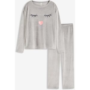 bonprix Loungewear Samt Hausanzuggrau 44Damen