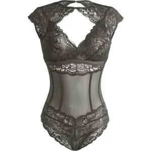 bonprix Body mit feiner Spitzegrau 44Damen