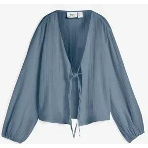 bonprix Musselin-Boleroblau 44Damen
