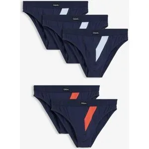 bonprix Slip mit Baumwolle (5er Pack)blau 6Herren
