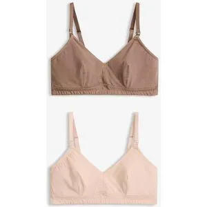 bonprix Still-BH ohne Bügel mit Bio-Baumwolle (2er Pack)beige 48Damen
