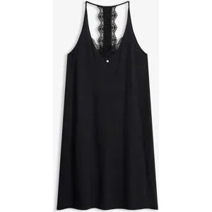 bonprix Kurzes Nachthemd aus softem Viskose-Mixschwarz 44Damen