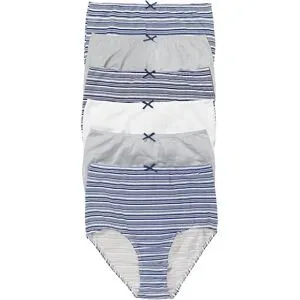 bonprix Highwaist Slip mit weicher Baumwolle (6er Pack)blau 40Damen