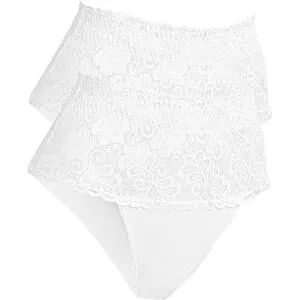 bonprix Shapingslip Packung, 2 Stk. mit Spitze, mit Netzfutter, eng anliegende Passform, 2er Pack