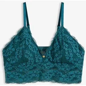 bonprix Bustier ohne Bügel mit floraler Spitzepetrol 46Damen