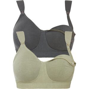 bonprix Still BH ohne Bügel mit Bio-Baumwolle (2er Pack)grün 85Damen