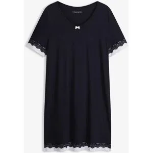 bonprix Nachthemd aus softem Viskose-Mixschwarz 52Damen