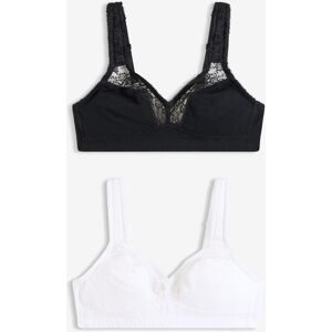 bonprix Minimizer-BH ohne Bügel ?mit Bio-Baumwolle (2er Pack)schwarz 95Damen