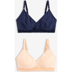 bonprix Still-BH ohne Bügel mit Bio-Baumwolle (2er Pack)rosa 80Damen