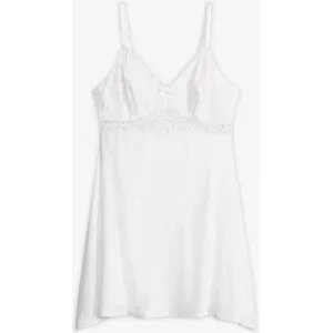 bonprix Negligé aus softem Viskose-Mixweiß 44Damen