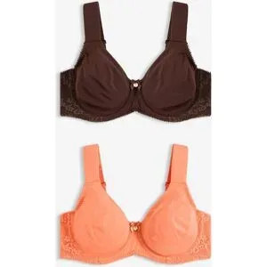 bonprix T-Shirt BH mit Bügel mit ?Bio-Baumwolle (2er Pack)braun 75Damen