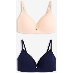 bonprix Schalen-BH ohne Bügel ?mit Bio-Baumwolle (2er Pack)rosa 75Damen
