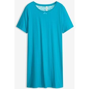 bonprix Kurzes Nachthemd aus softem Viskose-Mixblau 44Damen