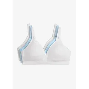bonprix BH ohne Bügel mit Bio-Baumwolle (3er Pack)weiß 70Damen