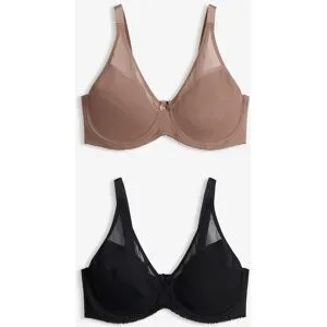 bonprix Bügel-BH mit Mesh (2er Pack)braun 100Damen