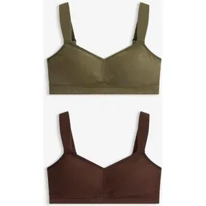bonprix BH ohne Bügel mit Bio-Baumwolle (2er Pack)braun 85Damen
