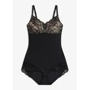 bonprix Light Shape Body mit Spitzeschwarz 46Damen