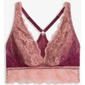 bonprix Bustier mit zarter Spitze im Farbverlaufrosa 38Damen