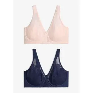 bonprix Minimizer-BH mit gepolsterten Trägern (2er Pack)blau 85Damen