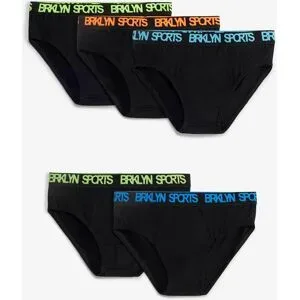 bonprix Slip mit weicher Bio-Baumwolle (5er Pack)schwarz 152Knaben